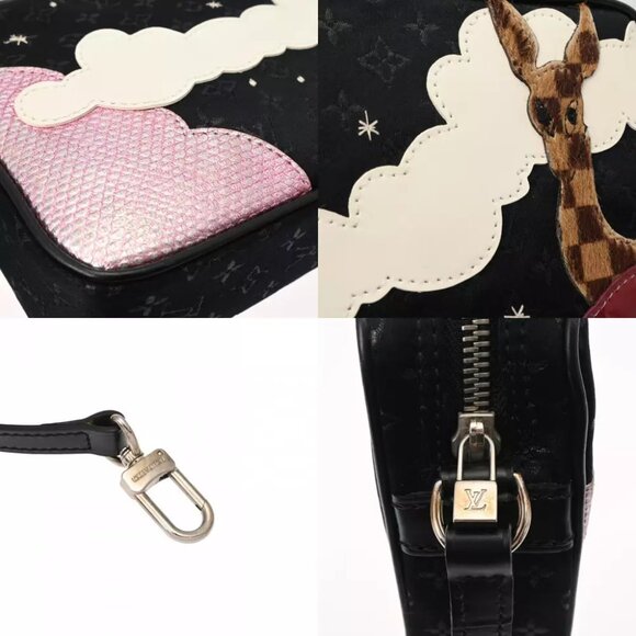 LOUIS VUITTON Monogram satin Noir M92275 shoulder bag 800000127335000 - Picture 5 of 12